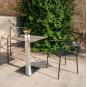 4 Silla con brazos interior, exterior antracita HYDRA garbar - 4 unidades