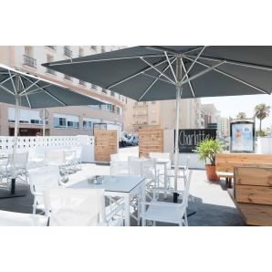 Parasol exterior 300x300 gris oscuro I1 garbar