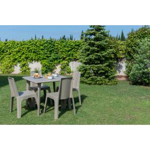 40 Silla interior, exterior blanco IRIS garbar - 40 unidades