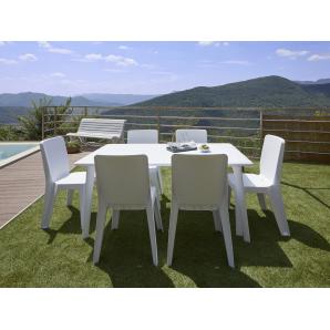40 Silla interior, exterior blanco IRIS garbar - 40 unidades