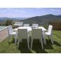 40 Silla interior, exterior blanco IRIS garbar - 40 unidades
