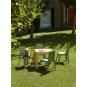 4 Silla reciclada interior, exterior amarillo fuego JULIETA ECO garbar - 4 unidades