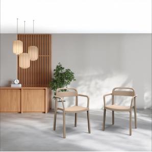 Silla con brazos interior, exterior arena JUNE garbar