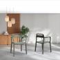 Silla con brazos interior, exterior arena JUNE garbar
