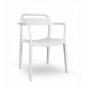 Silla con brazos interior, exterior blanco JUNE garbar
