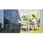 Silla con brazos interior, exterior gris verdoso JUNE garbar
