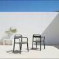 Silla con brazos interior, exterior gris verdoso JUNE garbar