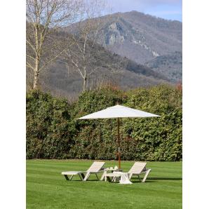 Parasol exterior Ø300 blanco MADEIRA garbar
