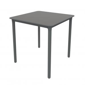 Mesa cuadrada interior, exterior 70x70 gris oscuro MARSELLA garbar