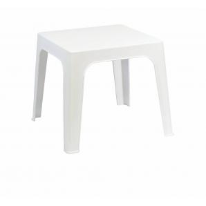 5 Mesa auxiliar interior, exterior 60x60 blanco MONACO garbar - 5 unidades