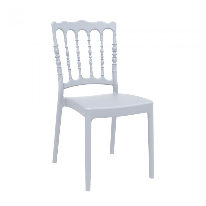 4 Silla interior, exterior gris NAPOLEON garbar - 4 unidades