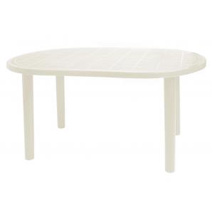 Mesa oval interior, exterior 140x90 blanco OLOT garbar