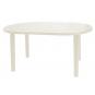 Mesa oval interior, exterior 140x90 blanco OLOT garbar