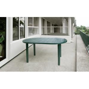 Mesa oval interior, exterior 140x90 blanco OLOT garbar