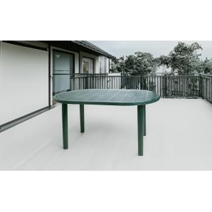 Mesa oval interior, exterior 140x90 blanco OLOT garbar
