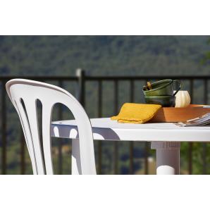 Mesa oval reciclada interior, exterior 140x90 arena desierto OLOT garbar