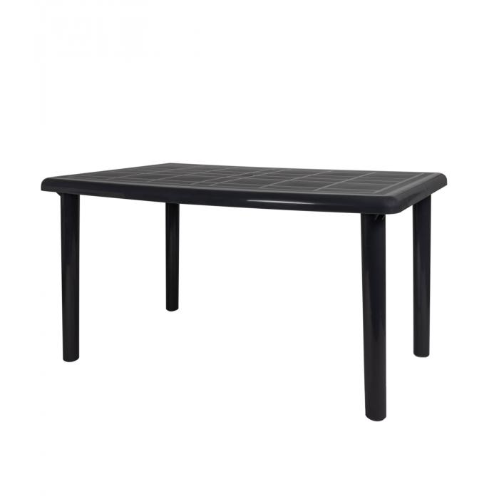 Mesa oval reciclada interior, exterior 140x90 gris volcánico OLOT garbar