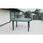 Mesa oval reciclada interior, exterior 140x90 gris volcánico OLOT garbar
