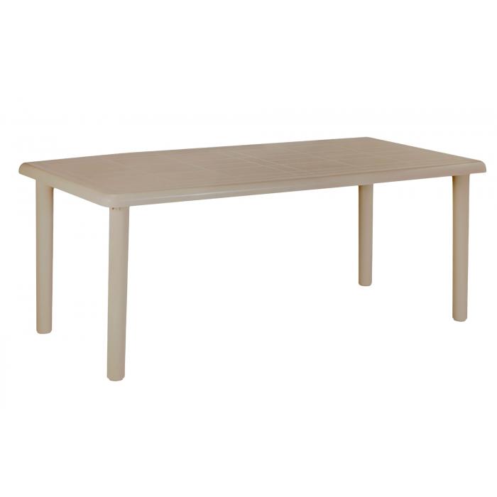 Mesa oval reciclada interior, exterior 180x90 arena desierto OLOT garbar