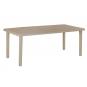 Mesa oval reciclada interior, exterior 180x90 arena desierto OLOT garbar
