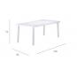 Mesa oval reciclada interior, exterior 180x90 arena desierto OLOT garbar