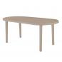 Mesa oval reciclada interior, exterior 180x90 arena desierto OLOT garbar