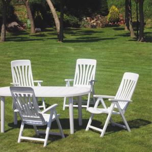 Mesa oval reciclada interior, exterior 180x90 arena desierto OLOT garbar