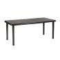 Mesa oval reciclada interior, exterior 180x90 gris volcánico OLOT garbar
