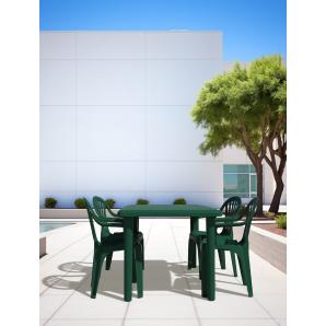 Mesa rectangular interior, exterior 140x90 blanco OLOT garbar