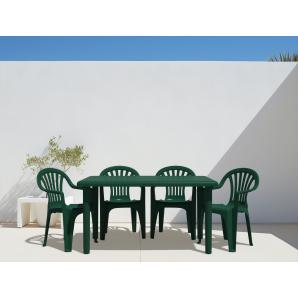 Mesa rectangular interior, exterior 140x90 blanco OLOT garbar
