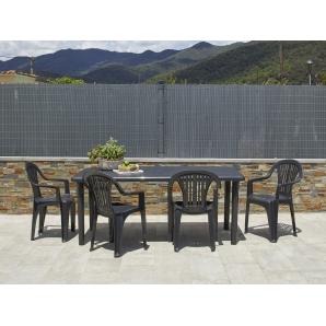 Mesa rectangular interior, exterior 180x90 blanco OLOT garbar