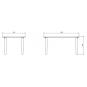 Mesa rectangular reciclada interior, exterior 140x90 gris volcánico OLOT garbar