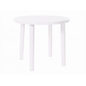 Mesa redonda interior, exterior Ø86 blanco OLOT garbar