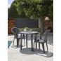 Mesa redonda interior, exterior Ø86 blanco OLOT garbar