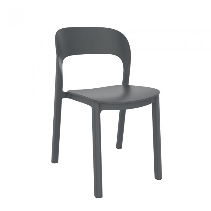 4 Silla interior, exterior gris oscuro ONA garbar - 4 unidades
