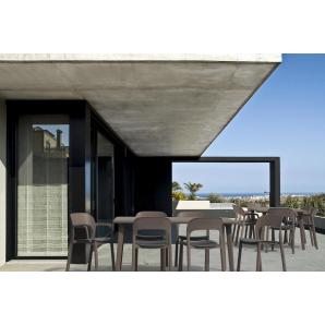 4 Silla interior, exterior gris oscuro ONA garbar - 4 unidades