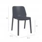 4 Silla interior, exterior blanco ONE garbar - 4 unidades