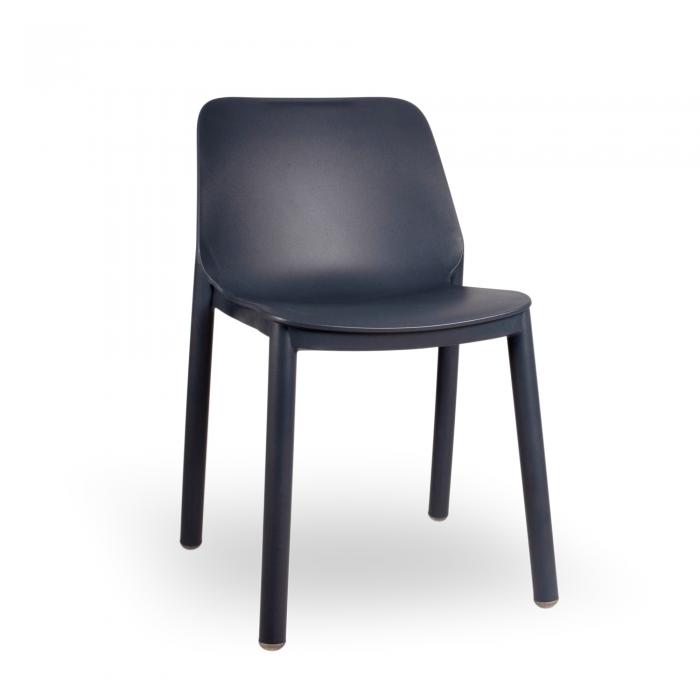 4 Silla interior, exterior gris oscuro ONE garbar - 4 unidades