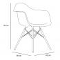 4 Silla con brazos interior café OSLO garbar - 4 unidades