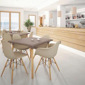 4 Silla con brazos interior café OSLO garbar - 4 unidades