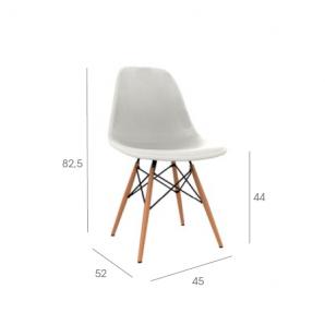 4 Silla interior gris OSLO garbar - 4 unidades