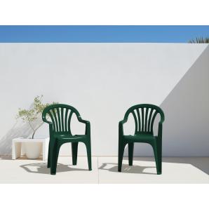 30 Silla con brazos interior, exterior antracita PALS garbar - 30 unidades