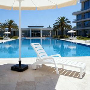 5 Pie parasol exterior blanco PIE PARASOL garbar - 5 unidades