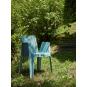 4 Silla con brazos reciclada interior, exterior azul aire PLAY ECO garbar - 4 unidades