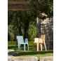 4 Silla con brazos reciclada interior, exterior azul aire PLAY ECO garbar - 4 unidades