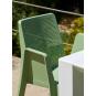 4 Silla con brazos reciclada interior, exterior azul aire PLAY ECO garbar - 4 unidades