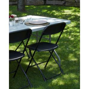 8 Silla plegable interior, exterior negro SAM garbar - 8 unidades