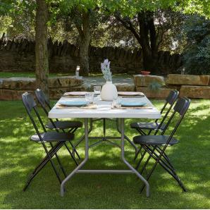8 Silla plegable interior, exterior negro SAM garbar - 8 unidades