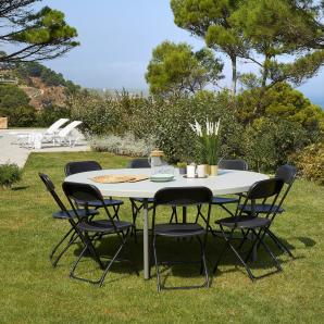 8 Silla plegable interior, exterior negro SAM garbar - 8 unidades