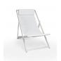 4 Tumbona plegable exterior blanco SAND garbar - 4 unidades